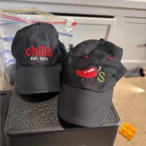 Chili's Black Branded Baseball Cap - Bundle of 2